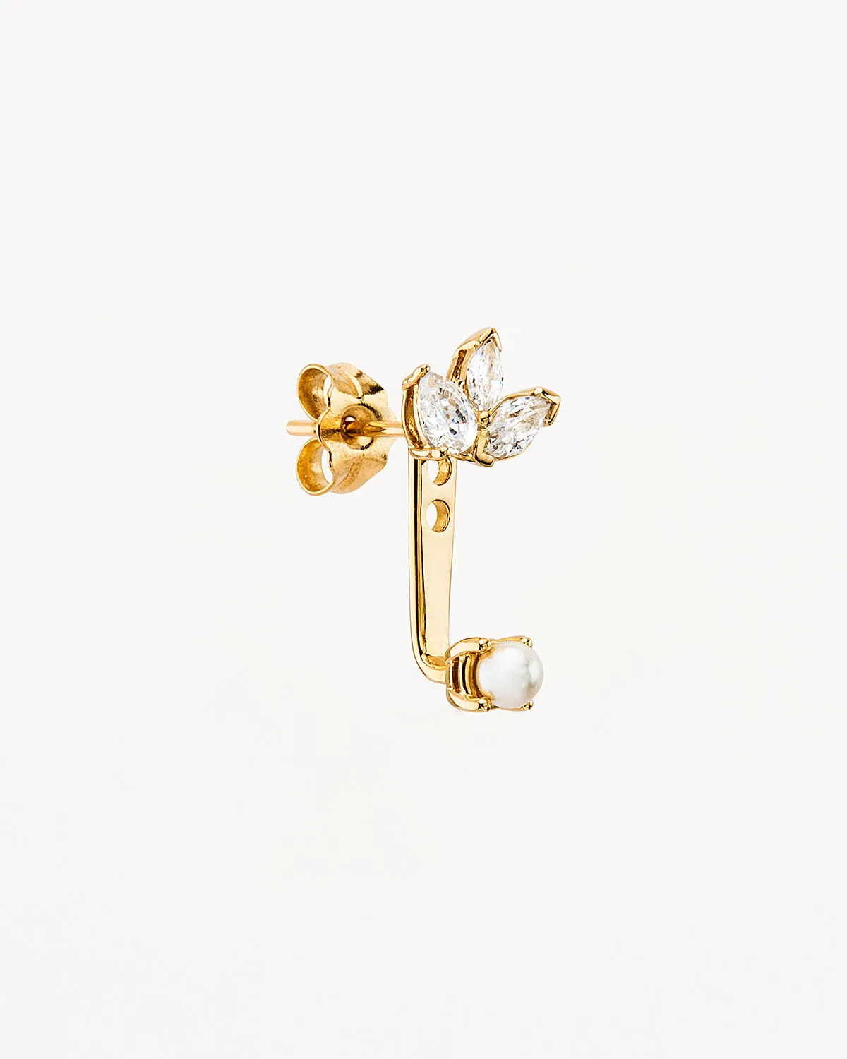 14k Solid Gold In Bloom Lab-Grown Diamond Ear Jacket