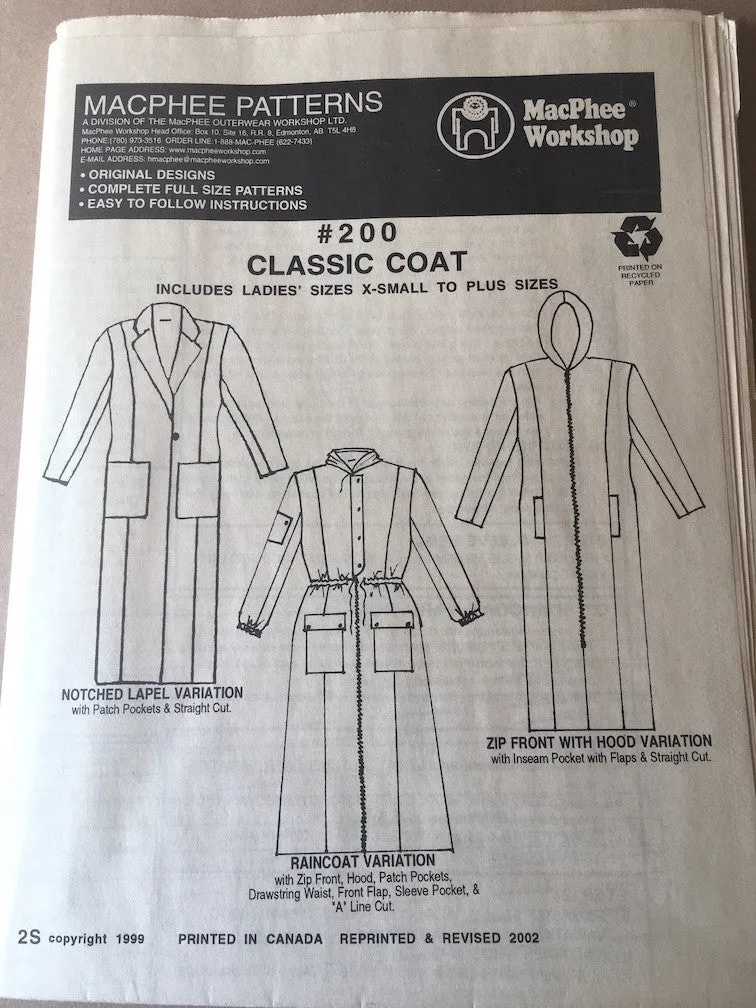 #200 CLASSIC COAT