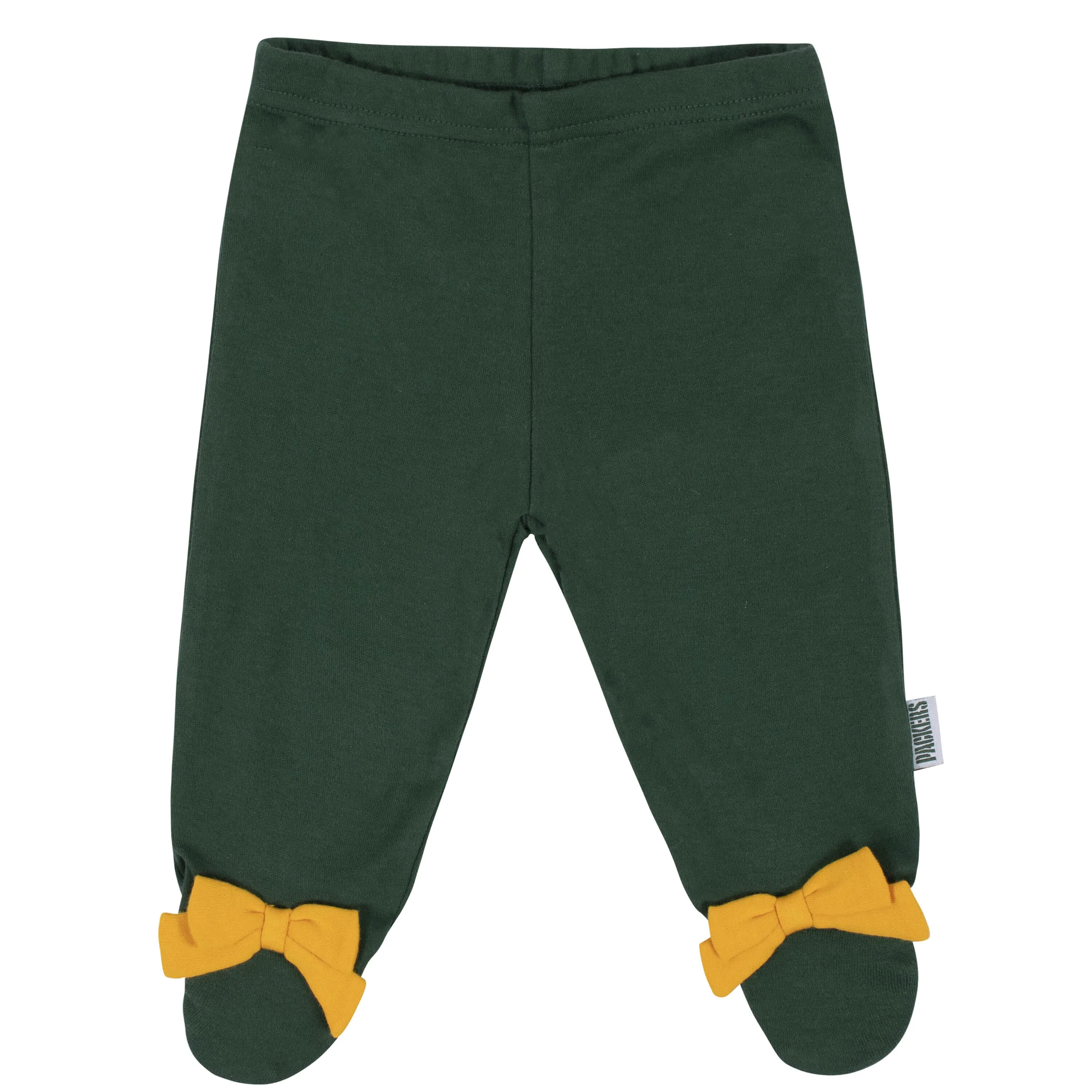 3-Piece Baby Girls Green Bay Packers Bodysuit, Footed Pant, and Cap Set