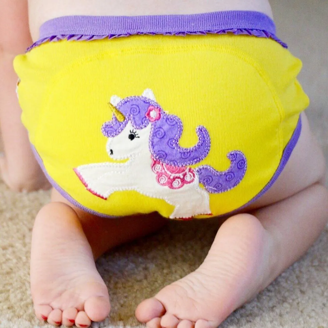 3 Piece Organic Potty Training Pants Set - Girls - Fairy Tails