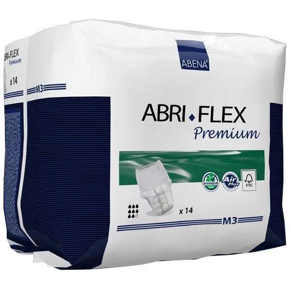 Abena Abri-Flex M3 Overnight Protective Underwear Medium, 32" - 43"