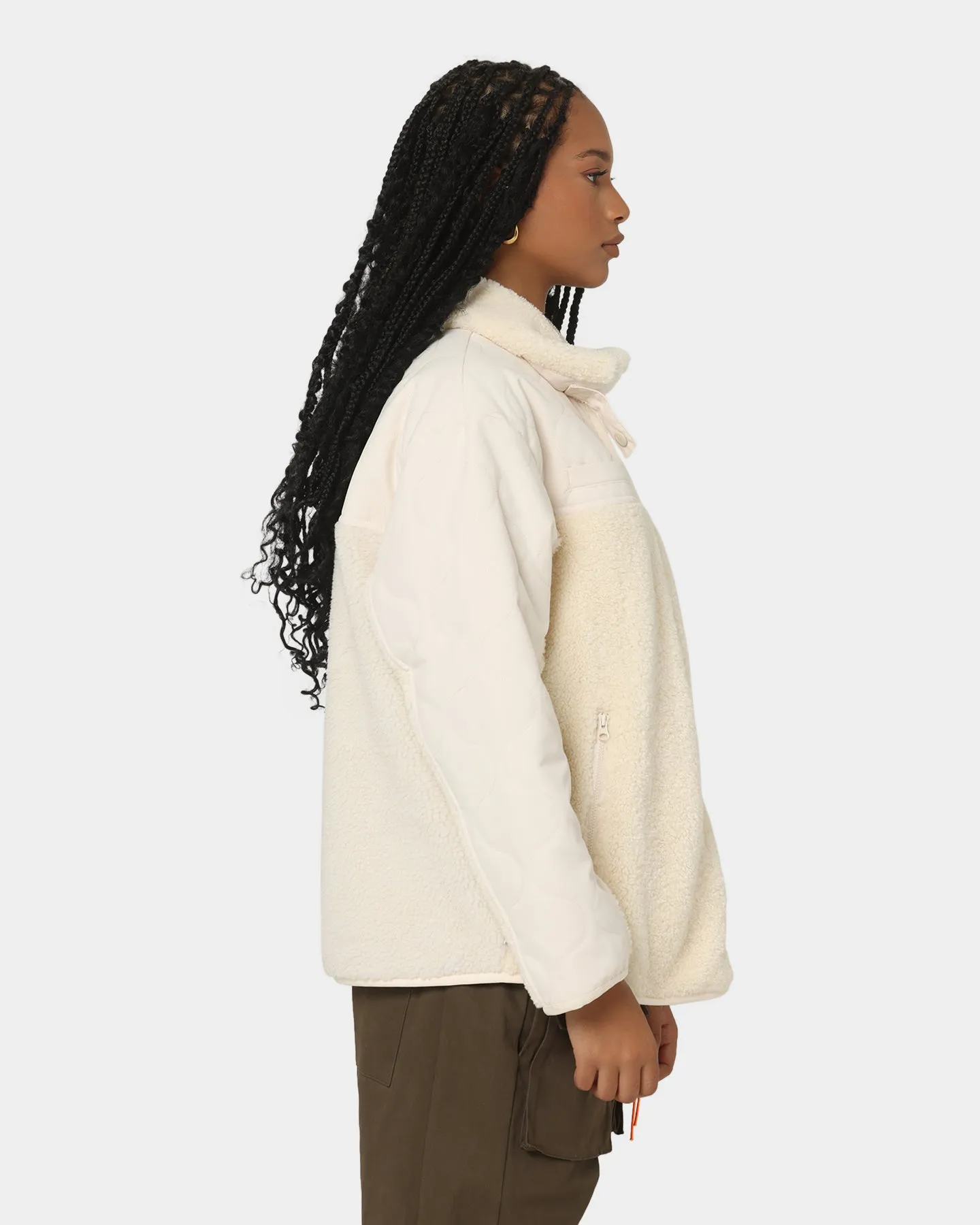 Adidas Women's Sherpa Jacket Wonder White