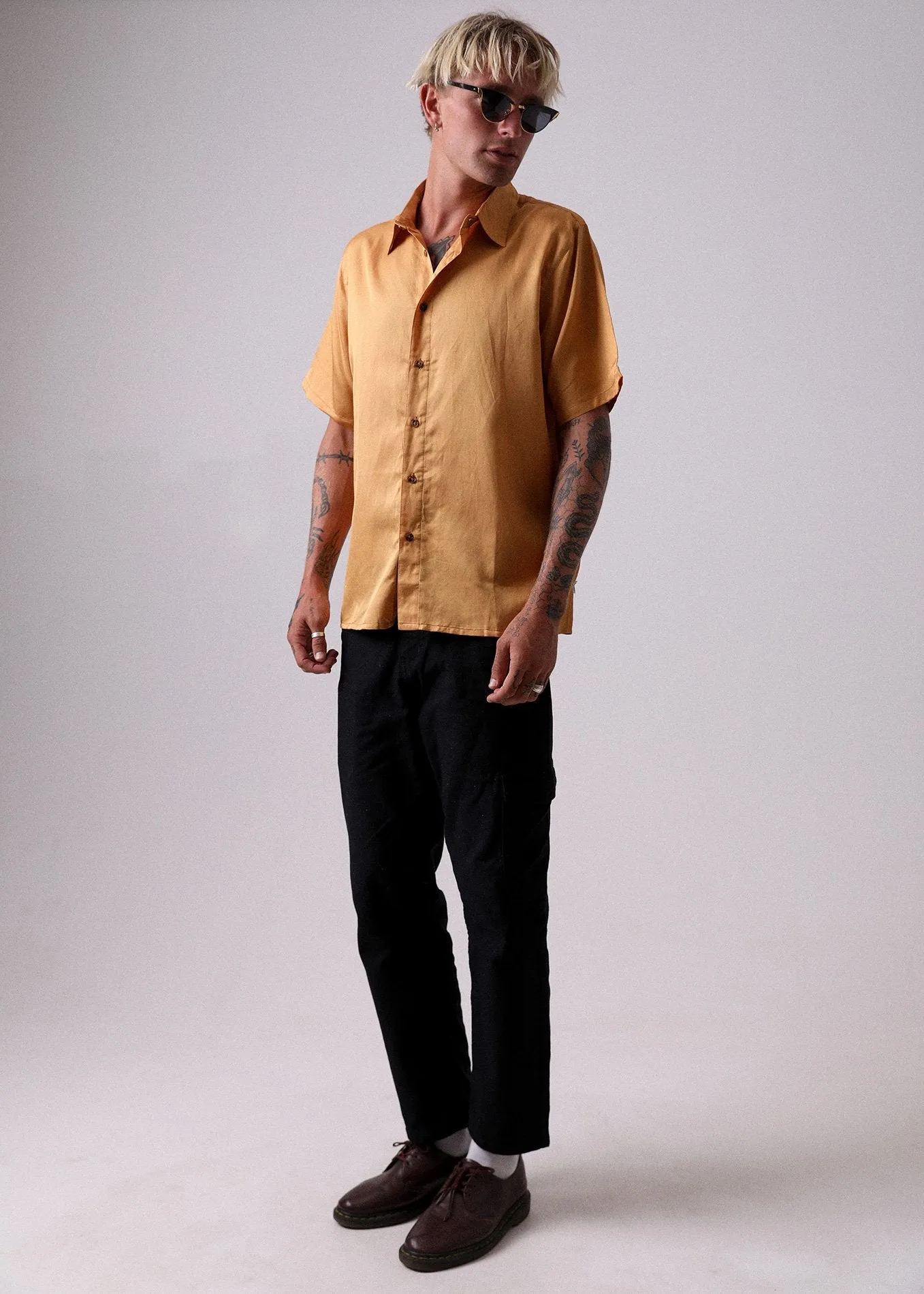 Afends Mens Holiday - Hemp Silk Short Sleeve Shirt