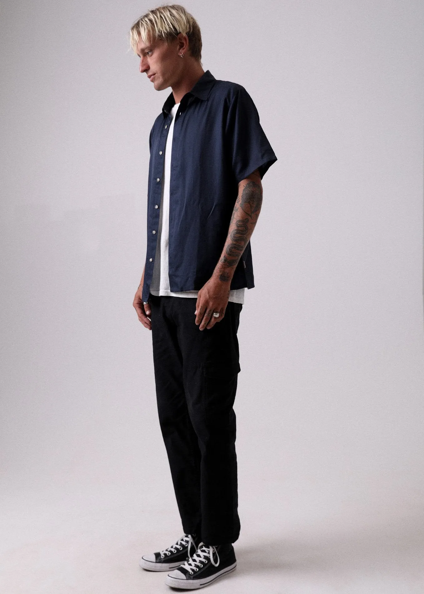 Afends Mens Holiday - Hemp Silk Short Sleeve Shirt