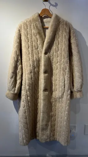 AL- Manteau long tricoté