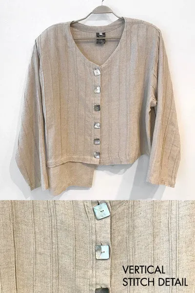 Anna Crop Jacket in Natural Roma