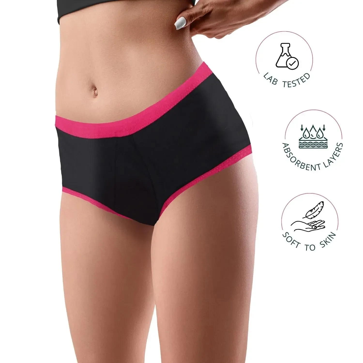 Anti-Microbial Lining D'chica Future Print Period Panties – Eco-Friendly & No Pad Required