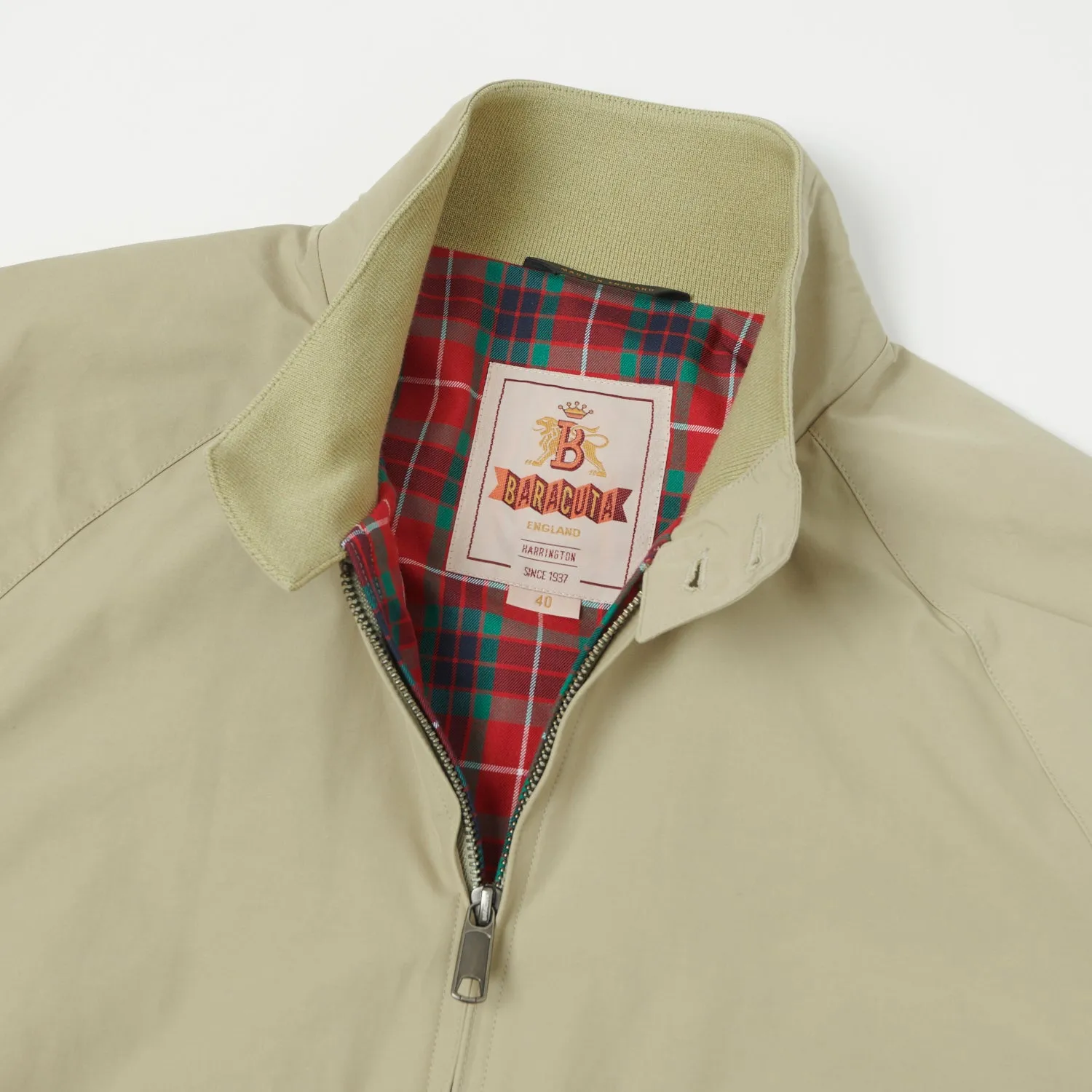 Baracuta G9 'Baracuta Cloth' Harrington Jacket - Natural