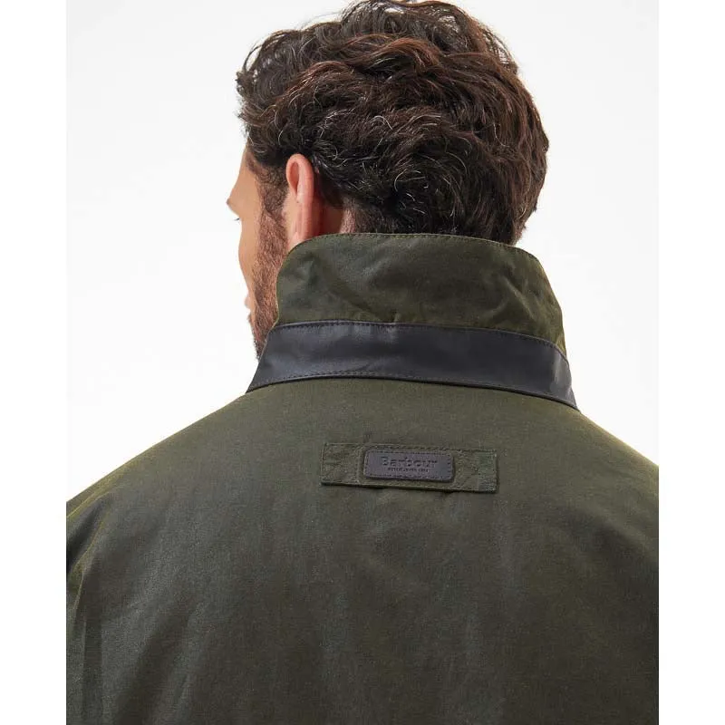 Barbour Brockstone Mens Wax Jacket - Archive Olive