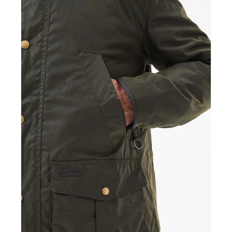 Barbour Brockstone Mens Wax Jacket - Archive Olive