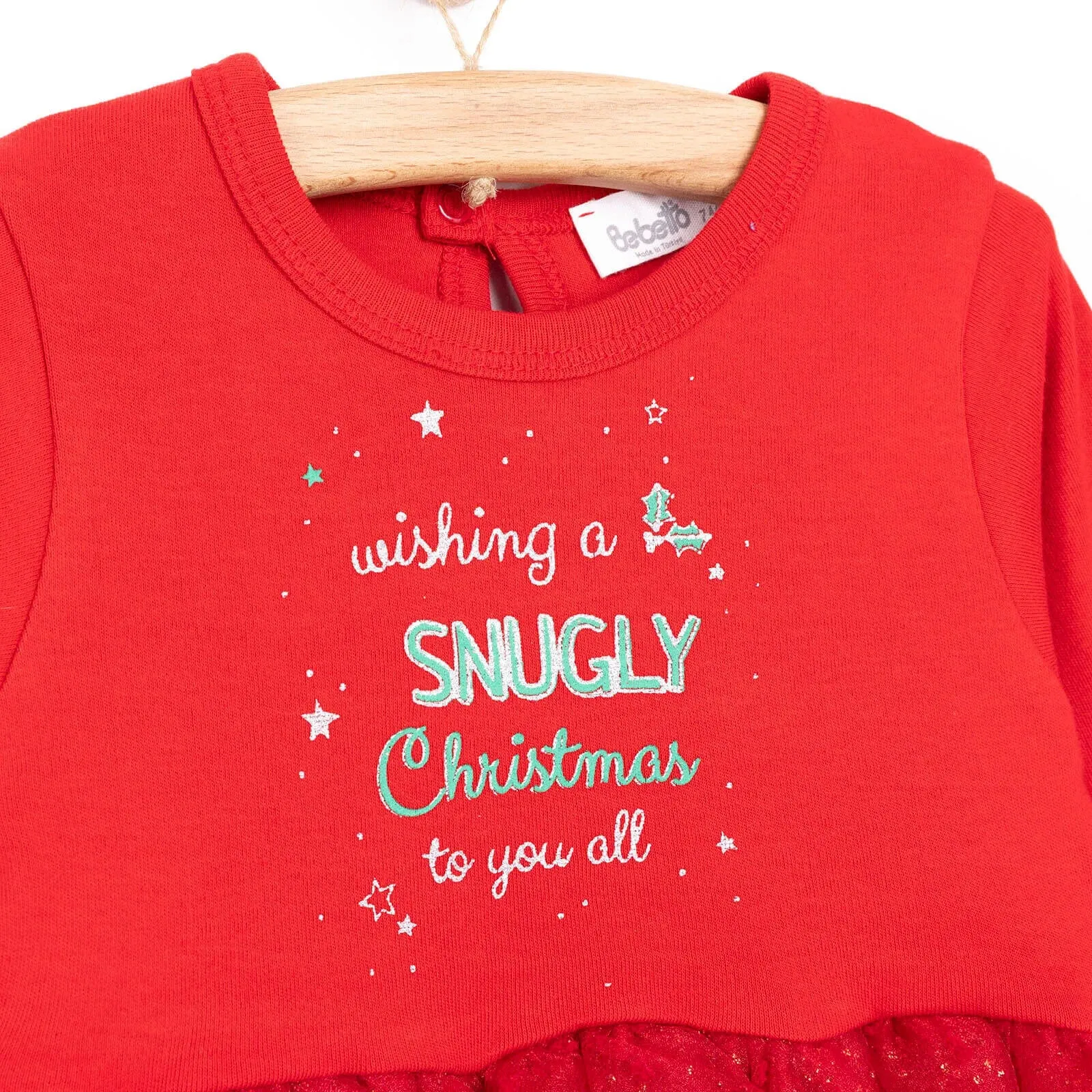 Bebetto Newborn Christmas Bodysuit - Red