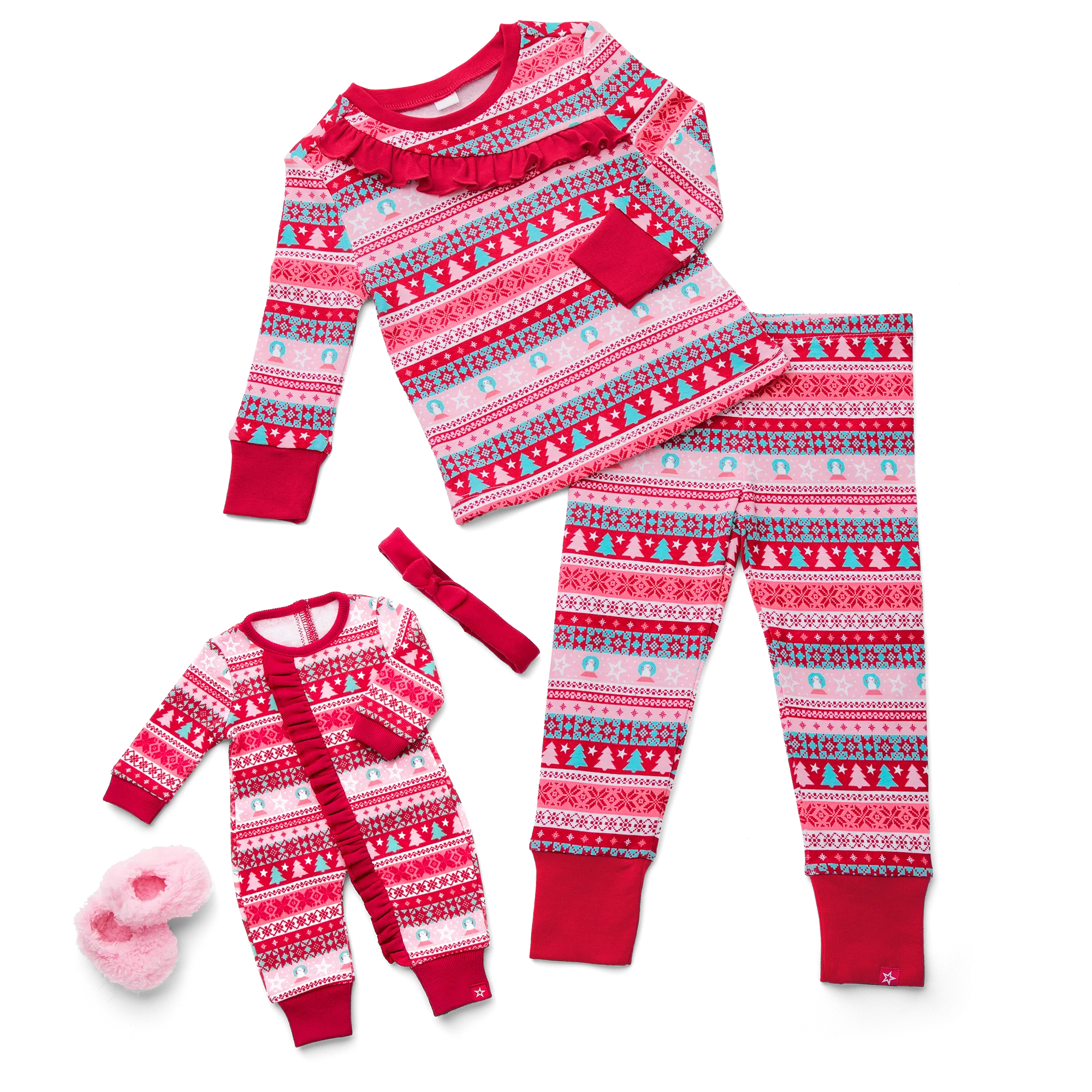 Berry Merry PJs for Little Girls & Bitty Baby® Dolls