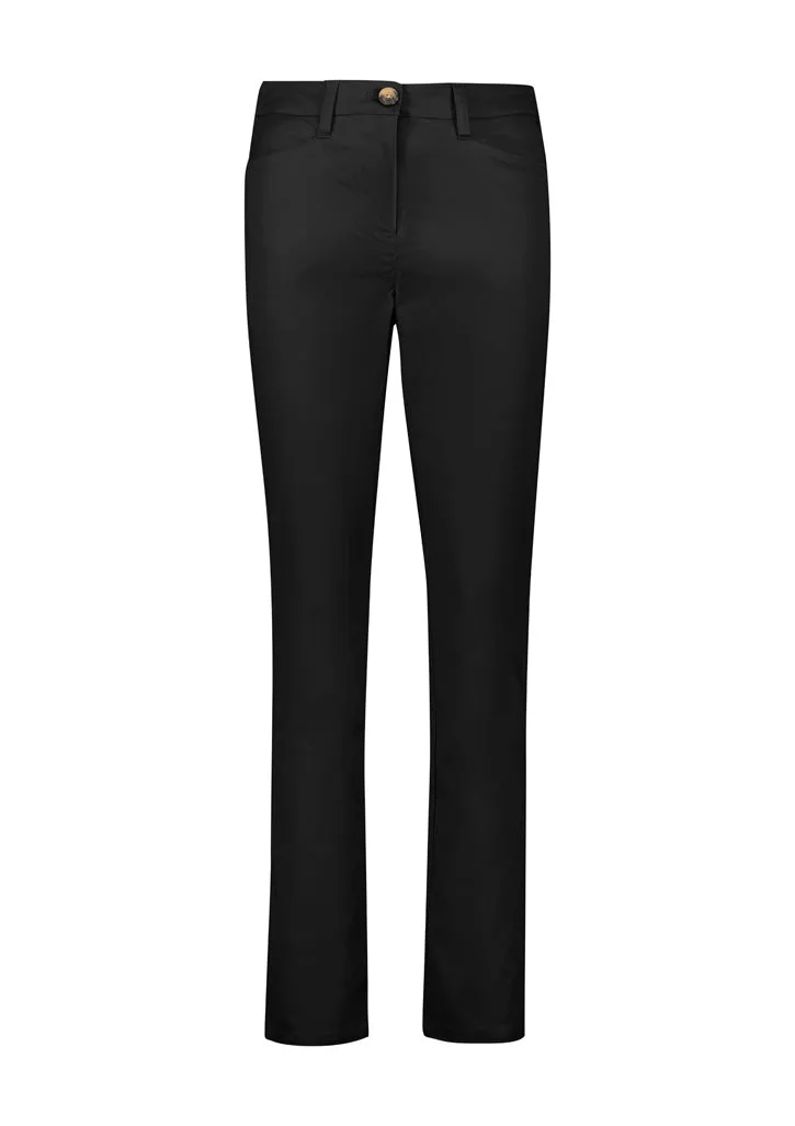 Biz Corporate Womens Slim Leg Stretch Chino Pant (RGP263L)