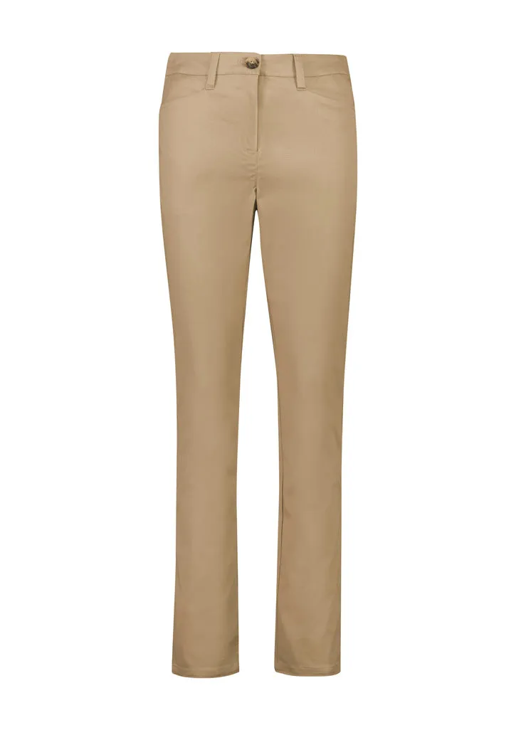 Biz Corporate Womens Slim Leg Stretch Chino Pant (RGP263L)