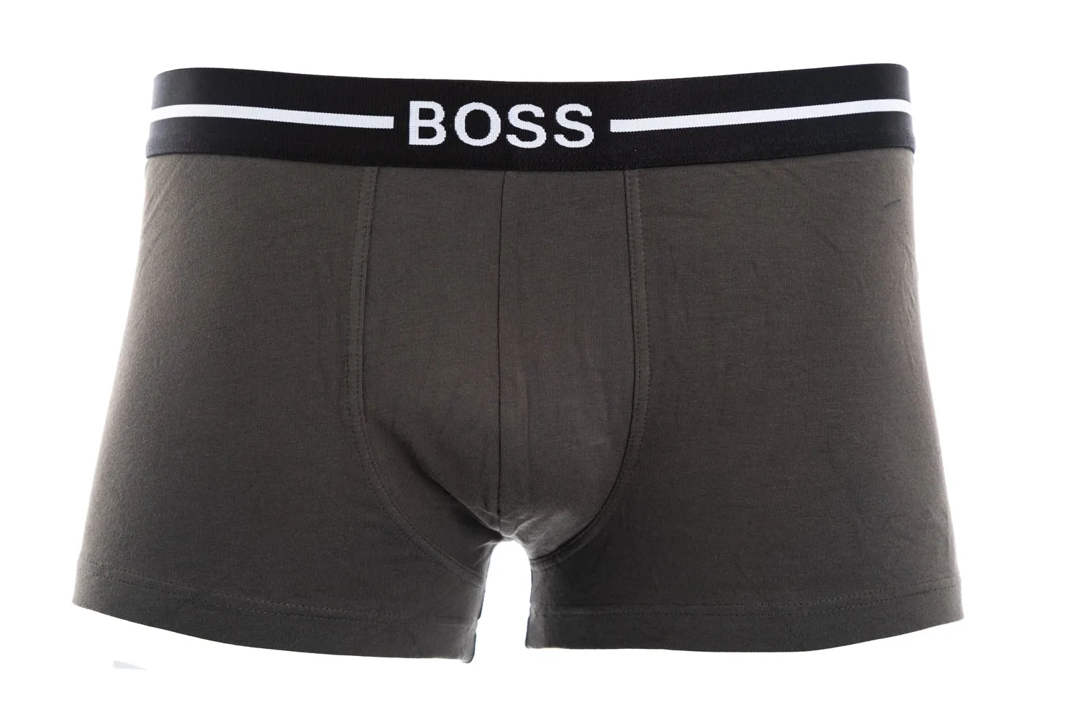 BOSS Trunk 3 Pack Organic Underwear in Black, Khaki & Black