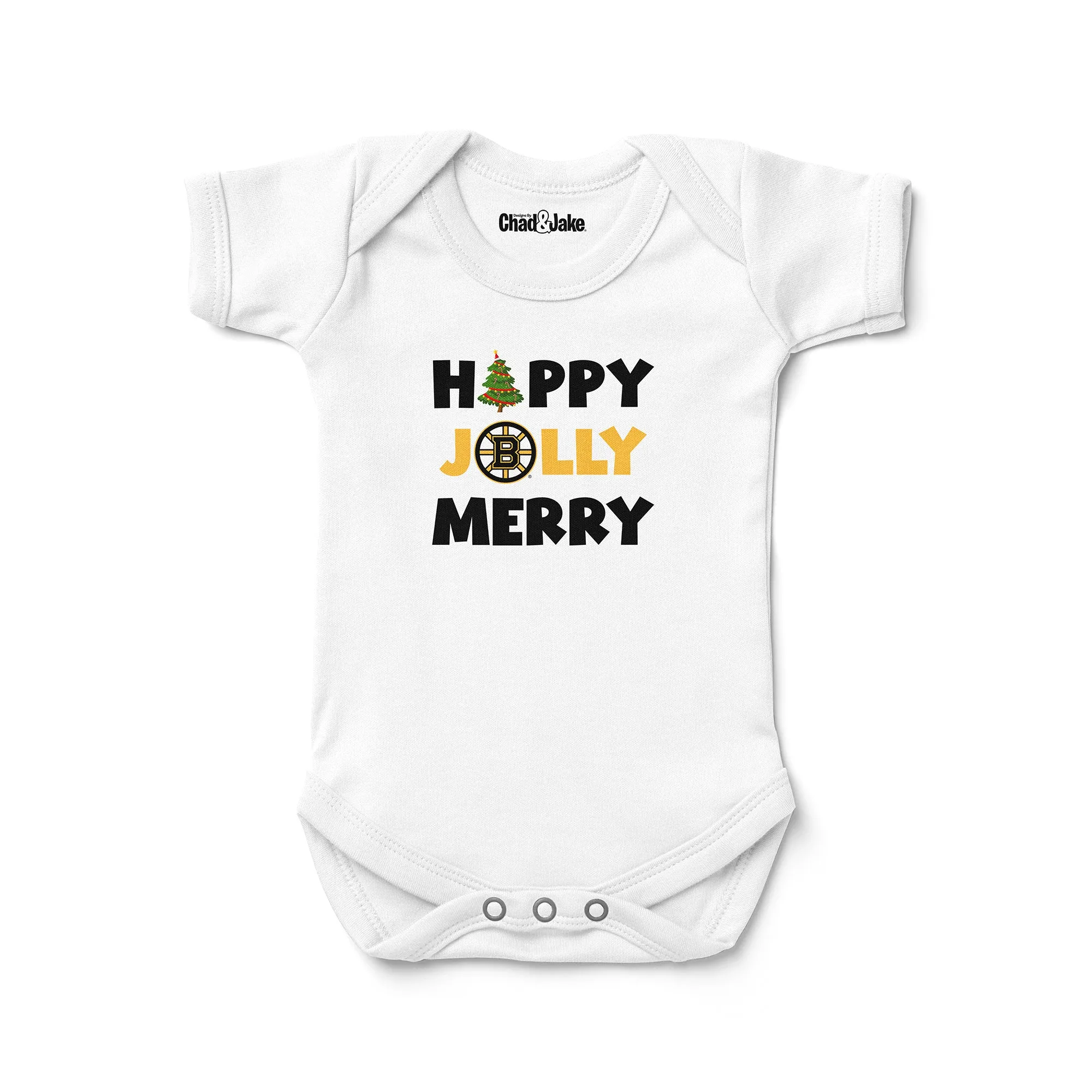 Boston Bruins "Happy Jolly Merry" Bodysuit