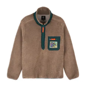 Brain Dead Teddy Sherpa Half Zip Jacket