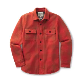 Brawny Twill Quilted Shirt Jacket - Rust