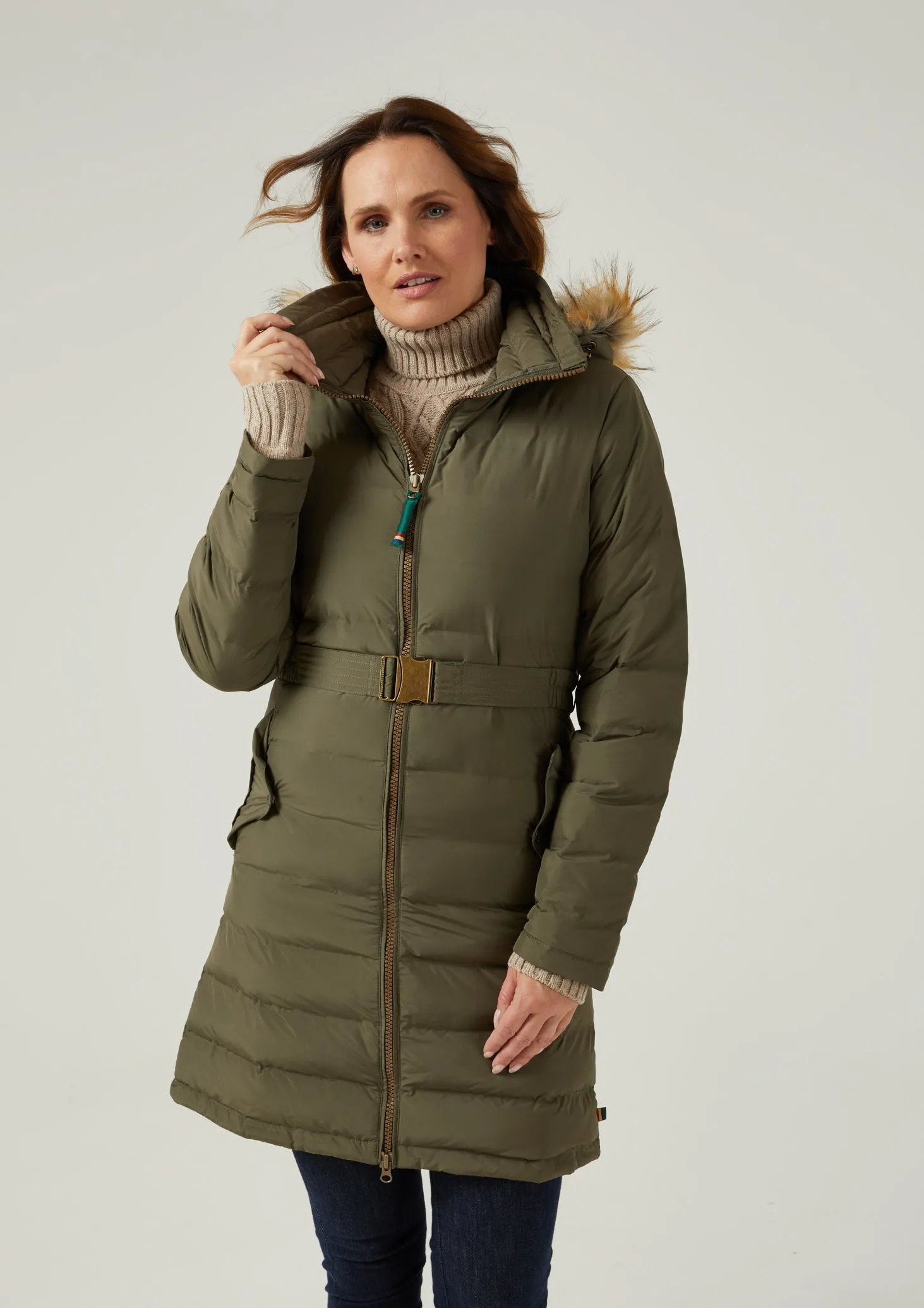 Calsall Ladies Olive Jacket - Regular Fit