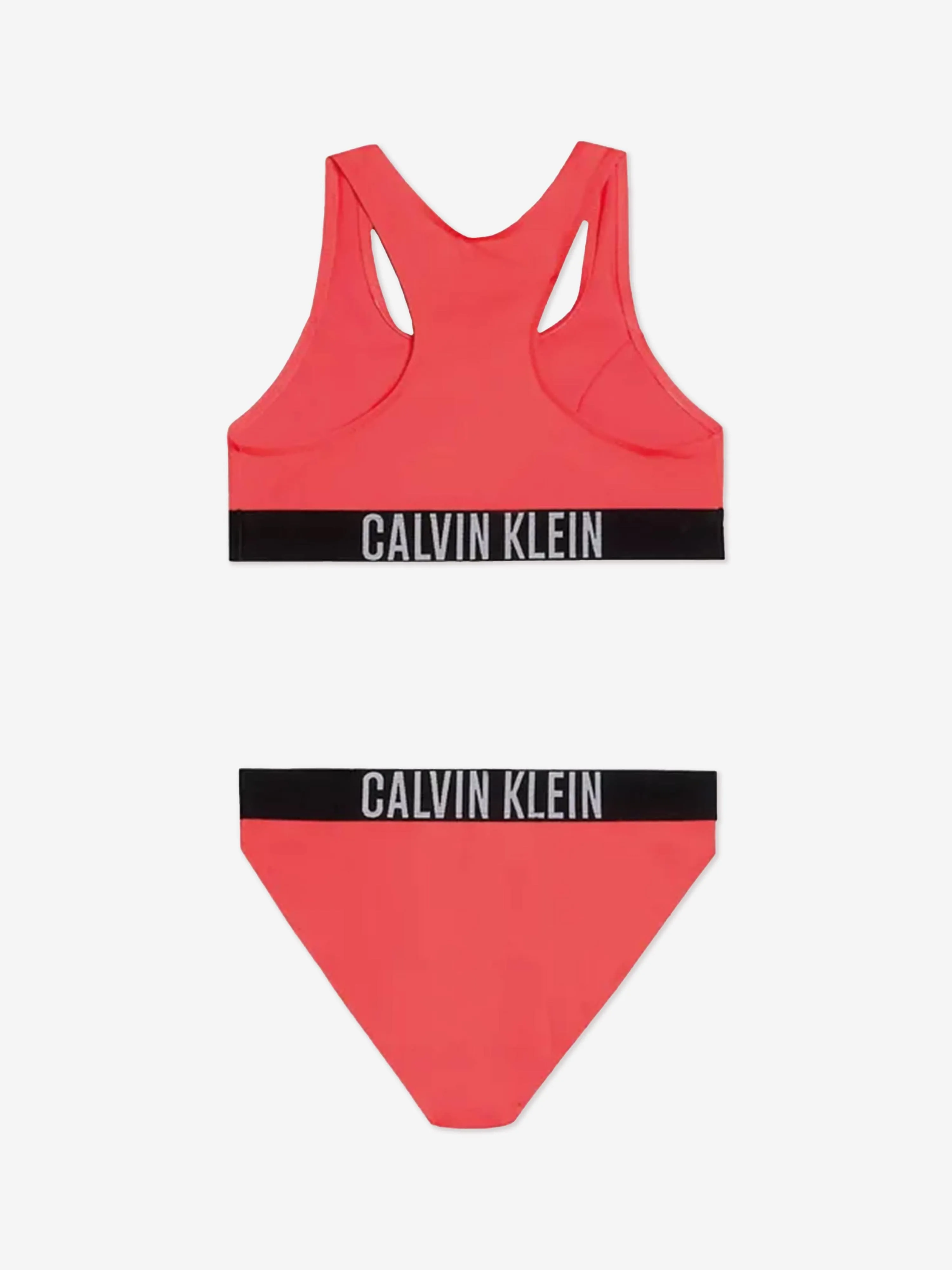 Calvin Klein Girls Bralette Bikini Set in Red