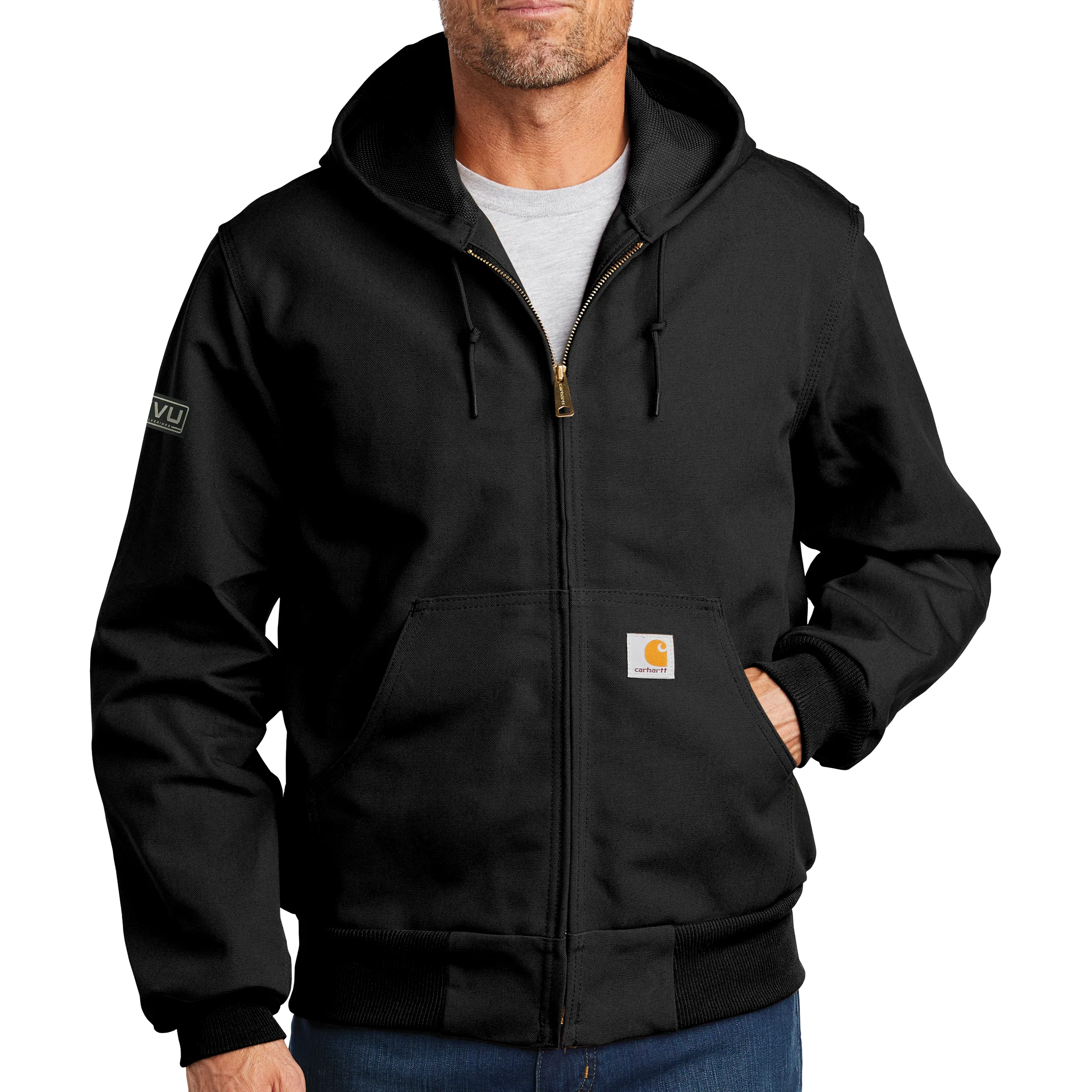 Carhartt Thermal-Lined Duck Active Jac - Pleather Mono Patch