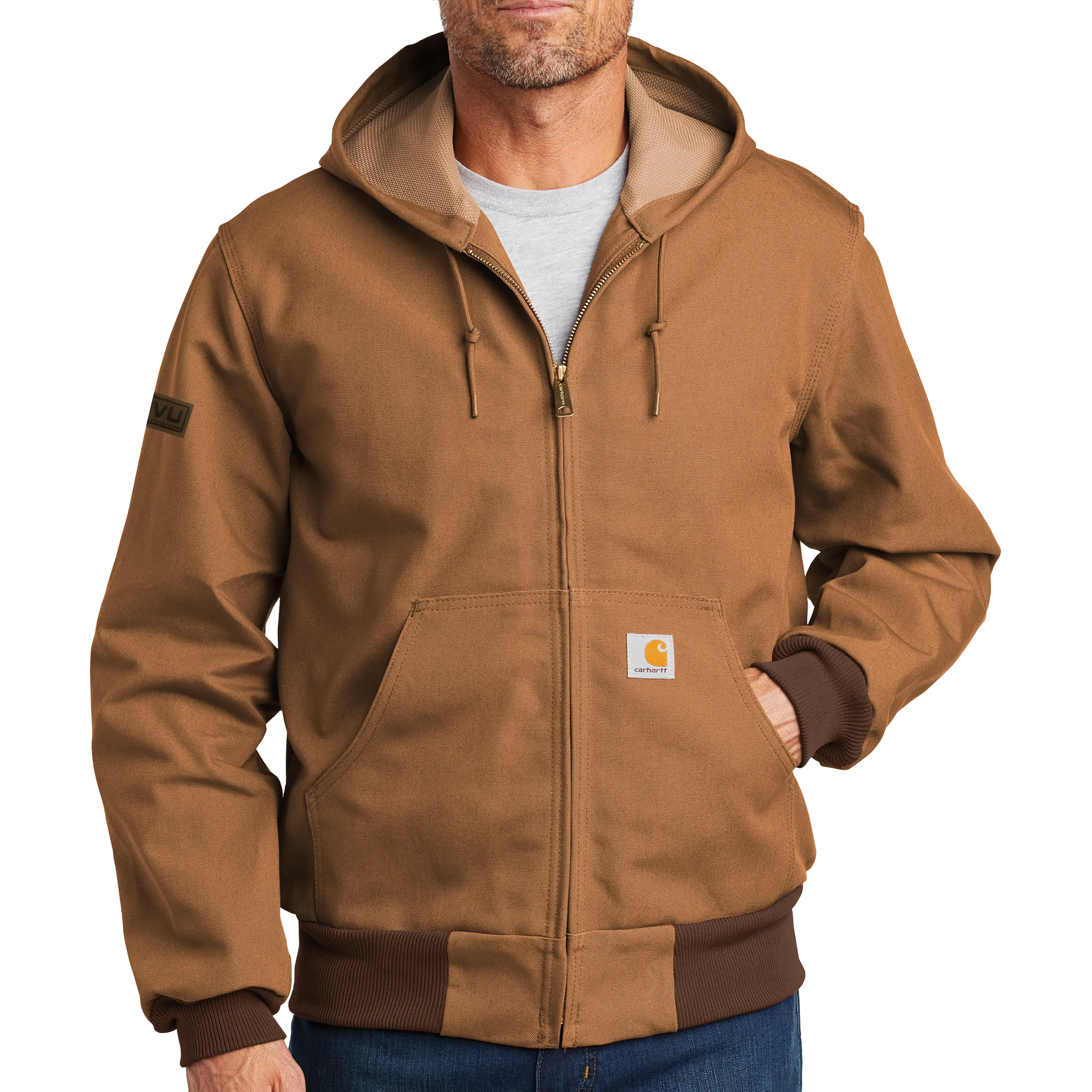 Carhartt Thermal-Lined Duck Active Jac - Pleather Mono Patch