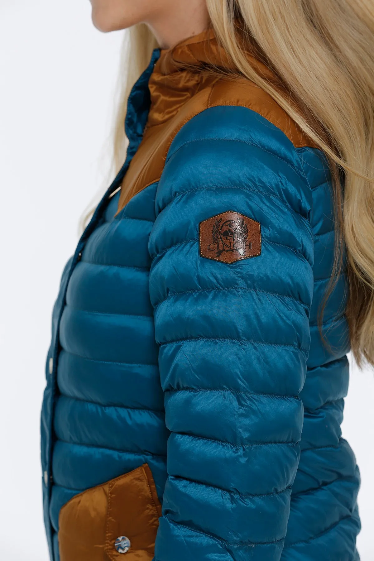 Cinch Women's Teal Quilted Jacket