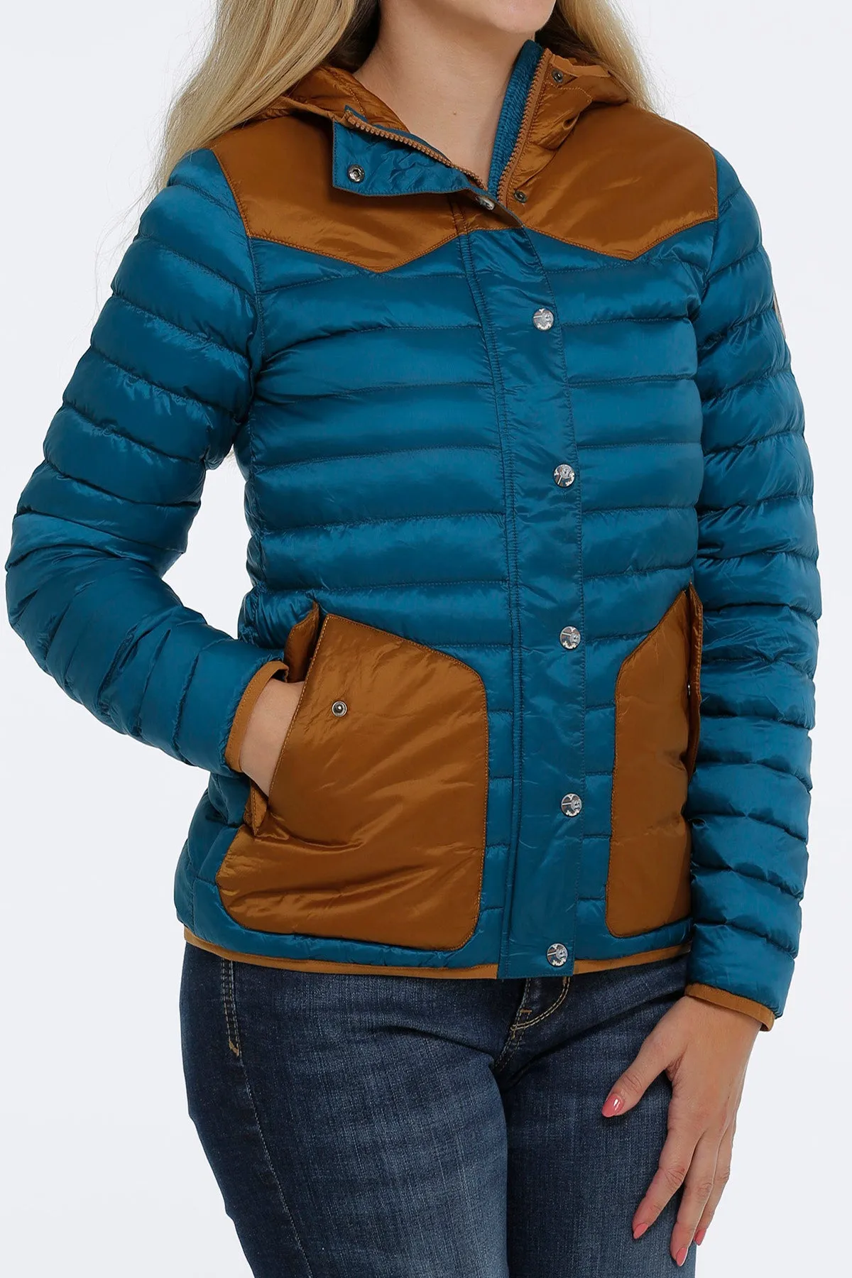 Cinch Women's Teal Quilted Jacket