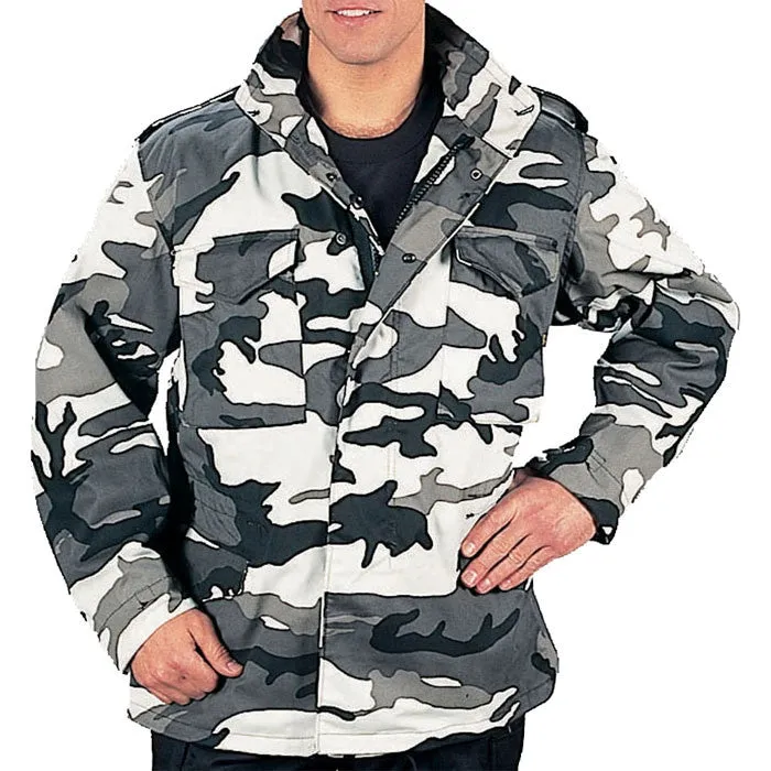 City Camouflage - Military M-65 Field Jacket Tactical Army M1965 Coat