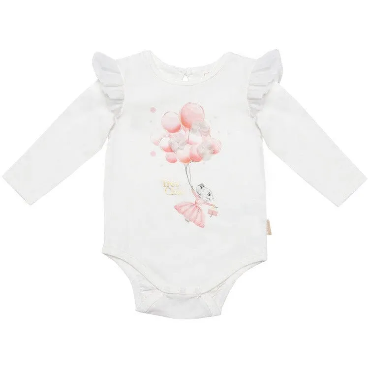 Claris Balloons Long Sleeve Bodysuit- size 3-6 Months