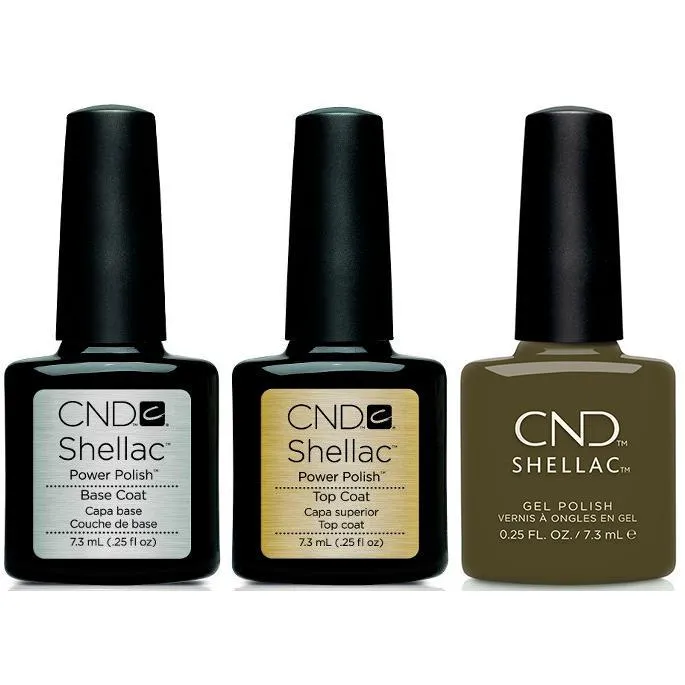 CND - Shellac Combo - Base, Top & Cap & Gown