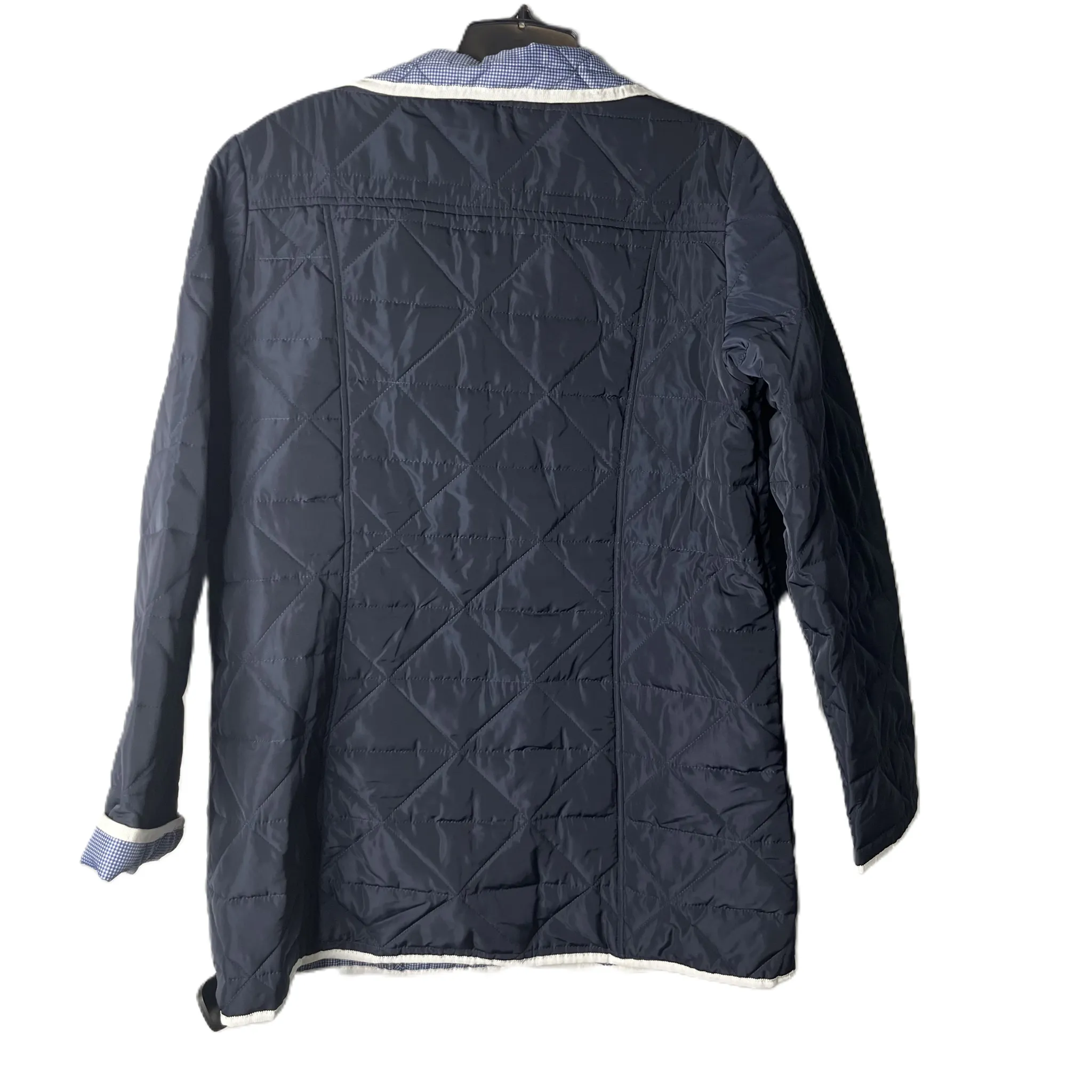 Coat Puffer & Quilted By Gallery In Navy, Size: M