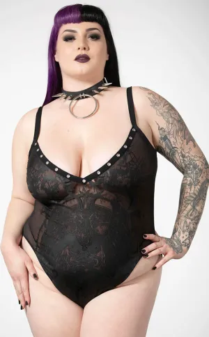 Dark Forces Bodysuit [Plus-Size]