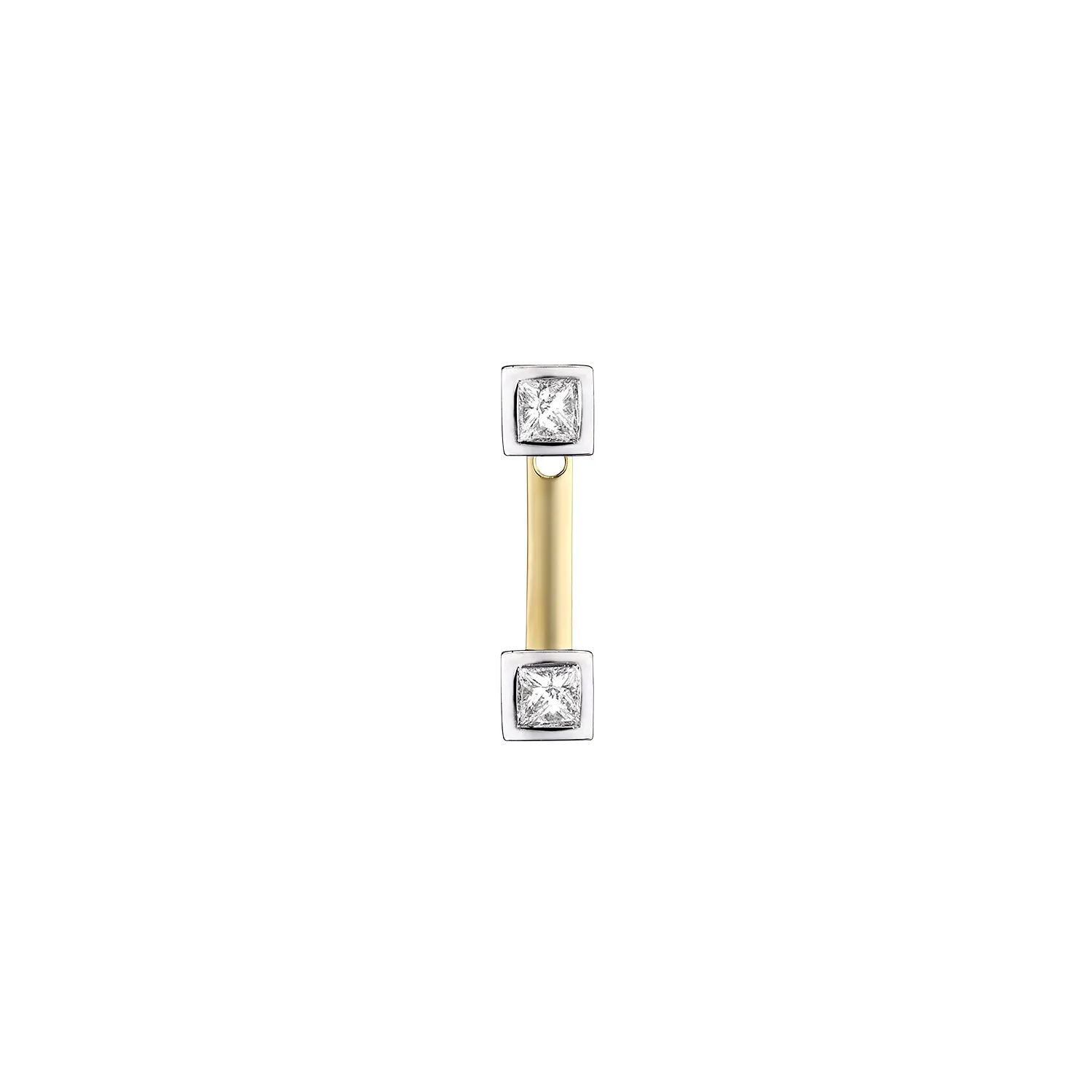 Double Square Diamond Single Ear Jacket