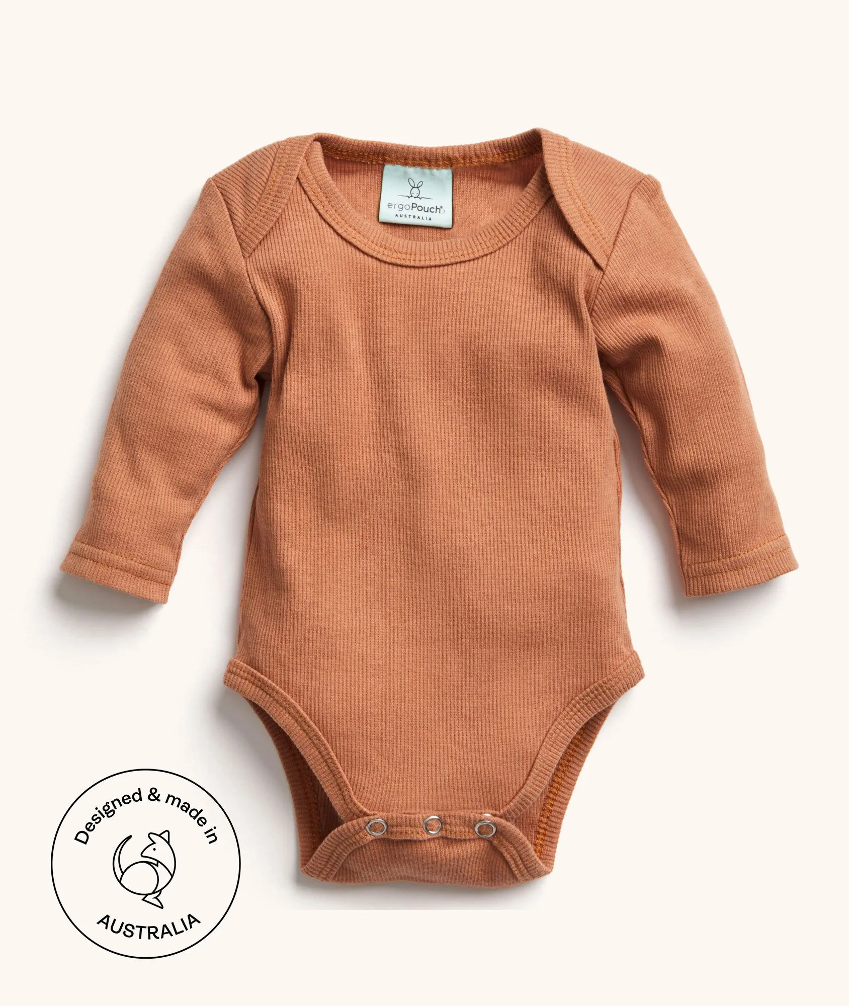 ergoPouch Long Sleeve Bodysuit - Chestnut