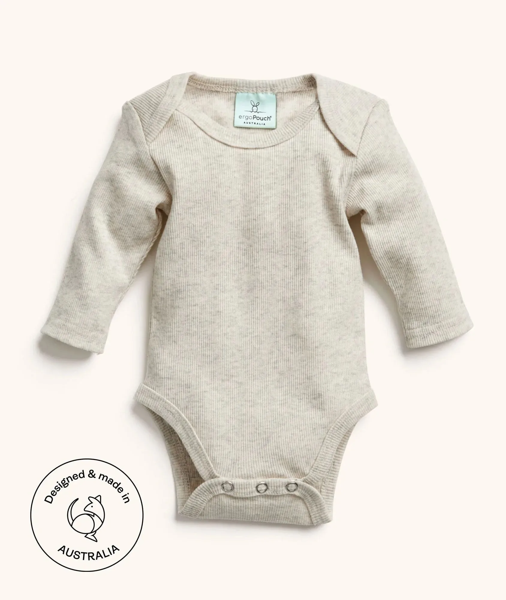 ergoPouch Long Sleeve Bodysuit - Grey Marle