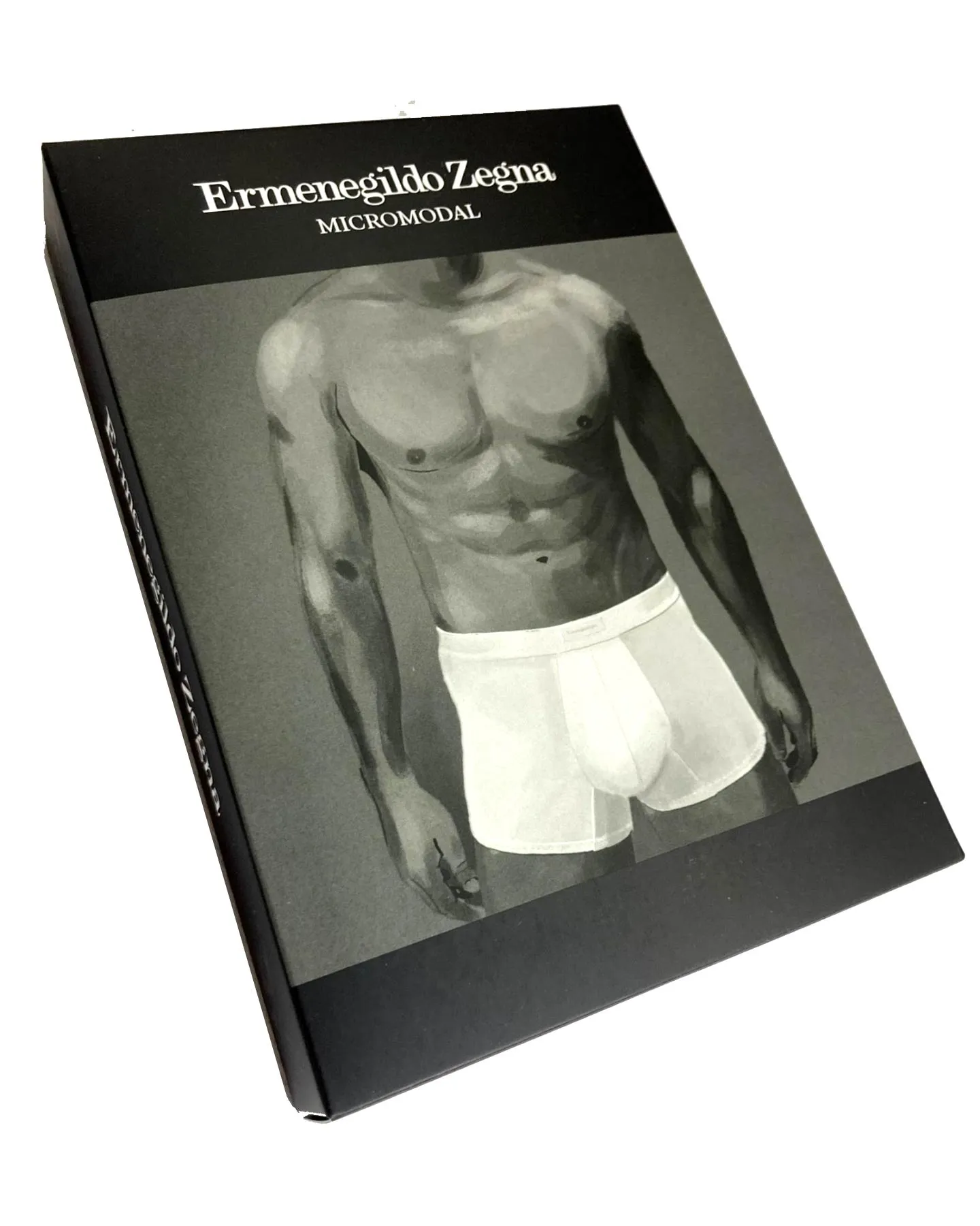 Ermenegildo Zegna Boxer Brief Black Men Underwear MicroModal XXXL