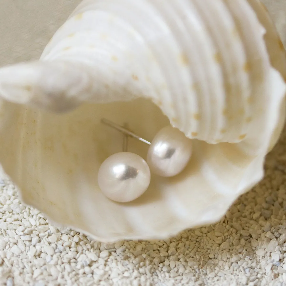 Freshwater Pearl Stud Earrings