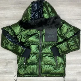 GFTD- racing team puff jacket (green)