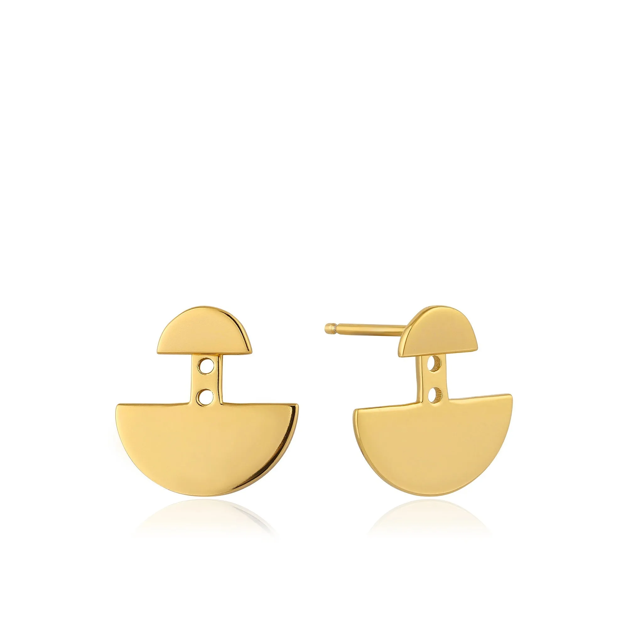 Gold Geometry Ear Jackets