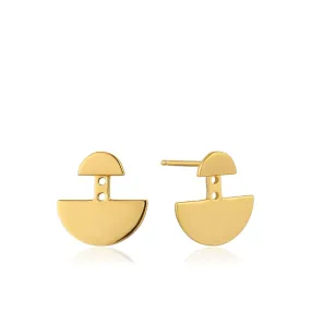 Gold Geometry Ear Jackets