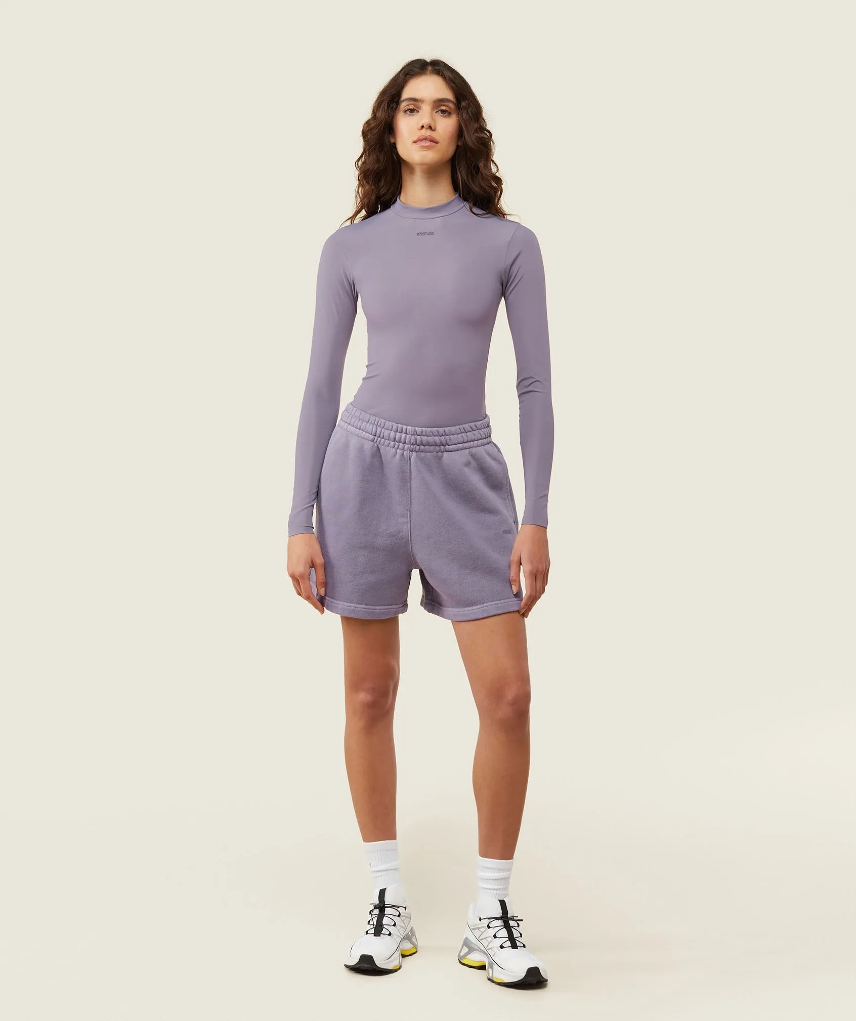 Gymshark everywear Long Sleeve Active Bodysuit - Fog Purple