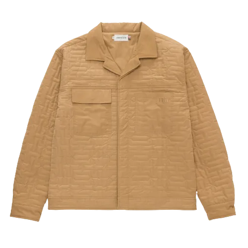 H QUILTED JACKET HTG230166-KHAKI