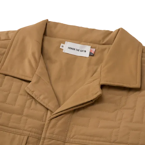 H QUILTED JACKET HTG230166-KHAKI