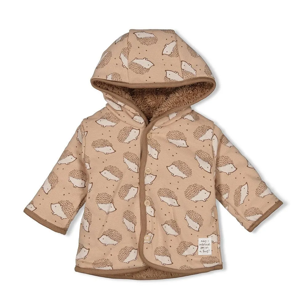 HEDGE HUGS - Reversible Soft Teddy and Peached Jersey Fashion Jacket