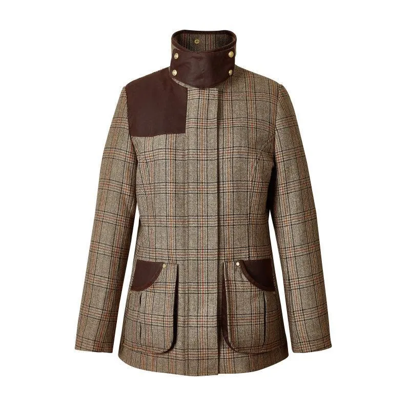 Holland Cooper Country Classic Ladies Tweed Jacket - Bourbon