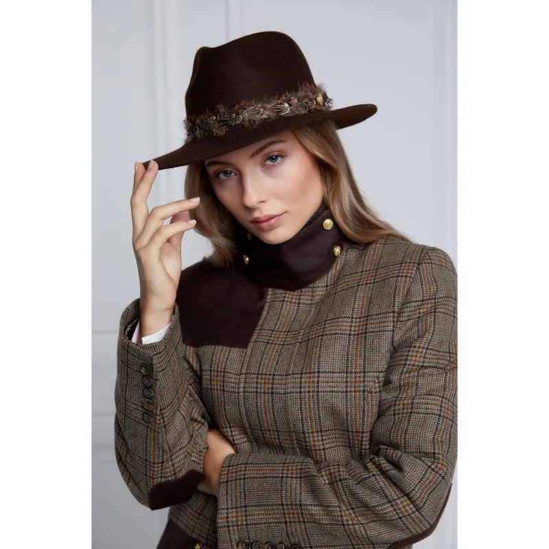 Holland Cooper Country Classic Ladies Tweed Jacket - Bourbon