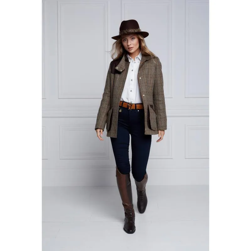 Holland Cooper Country Classic Ladies Tweed Jacket - Bourbon