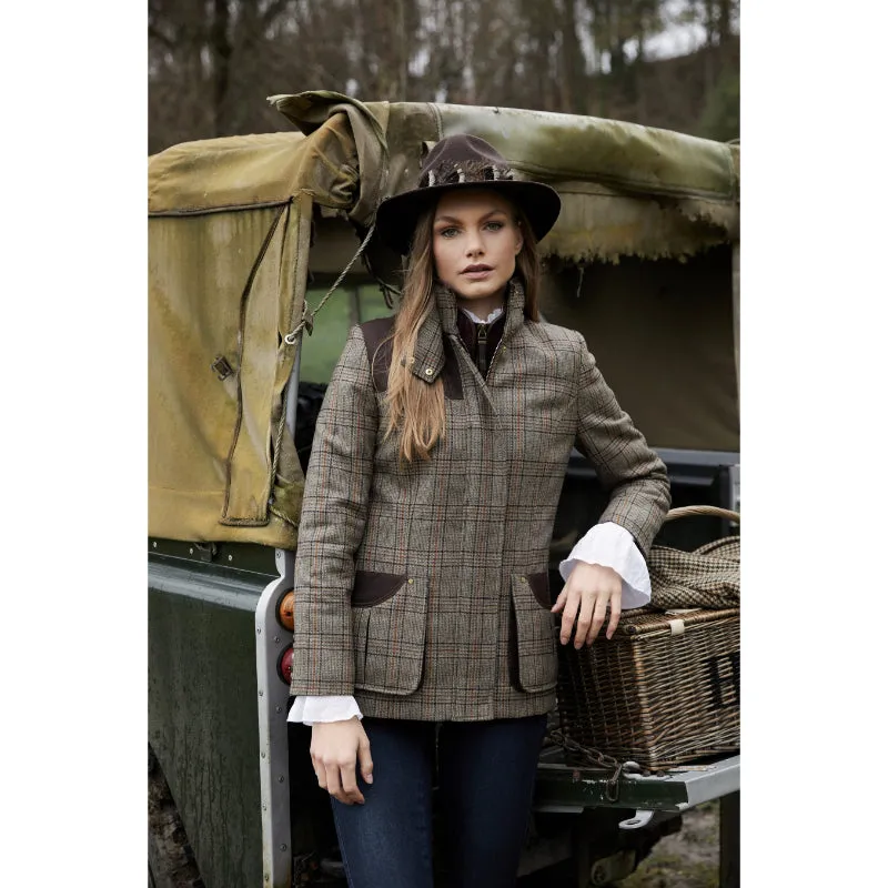 Holland Cooper Country Classic Ladies Tweed Jacket - Bourbon