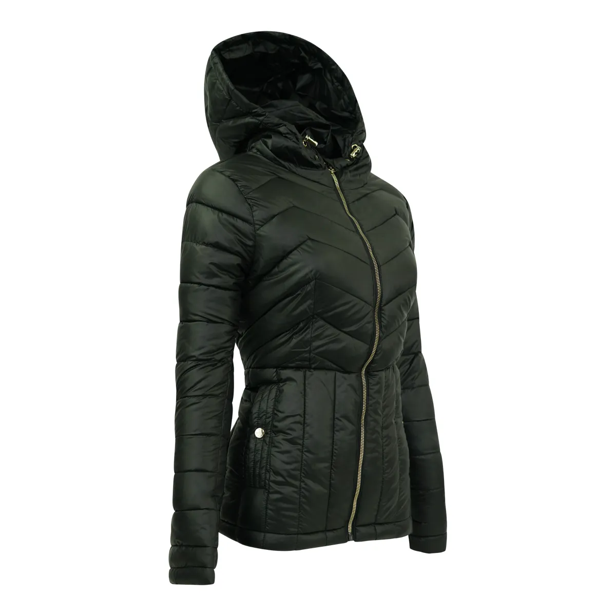 Jessica Simpson Women's Chevron Quilted Puffer Jacket